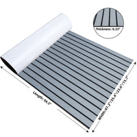 EVA Teak Foam Pro Series – Lichtgrijs met Zwarte Lijnen – 240x60 cm