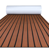 EVA Teak Foam Pro Series – Donkerbruin met Zwarte Lijnen – 240x60 cm