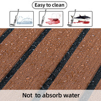 EVA Teak Foam Pro Series – Donkerbruin met Zwarte Lijnen – 240x60 cm