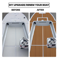 EVA Teak Foam Pro Series – Lichtbruin met Zwarte Lijnen – 240x60 cm