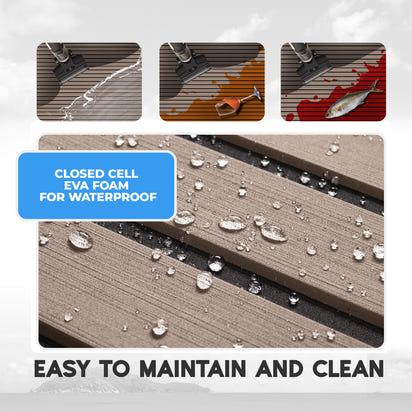 EVA Teak Foam Pro Series – Terra met Zwarte Lijnen – 240x60 cm