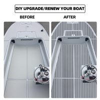 EVA Teak Foam Pro Series – Lichtgrijs met Witte Lijnen – 240x60 cm