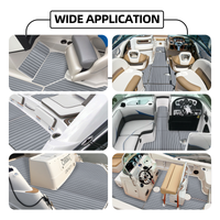 EVA Teak Foam Pro Series – Lichtgrijs met Witte Lijnen – 240x60 cm